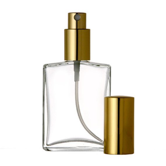 Clear Glass Square Perfume Bottle